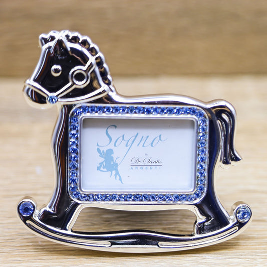 Portafoto Cavallo a Dondolo Celeste De Santis Argenti