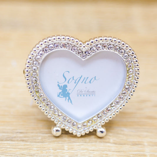 Portafoto Piccolo Cuore con Strass De Santis Argenti