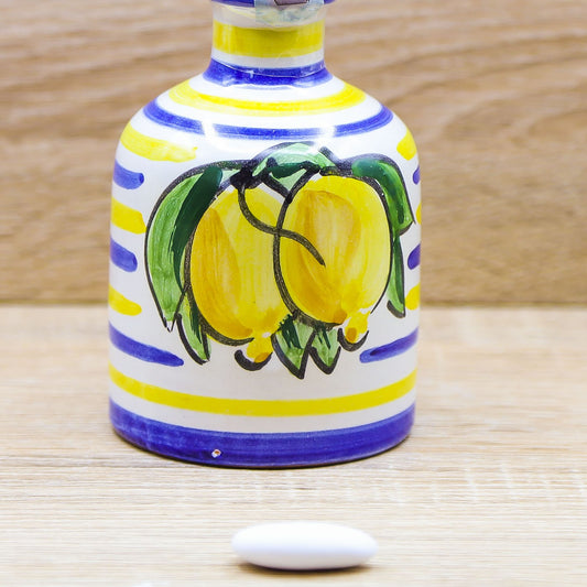 Bottiglia Media Limoncello decoro Vietrese Il Borgo di Vietri