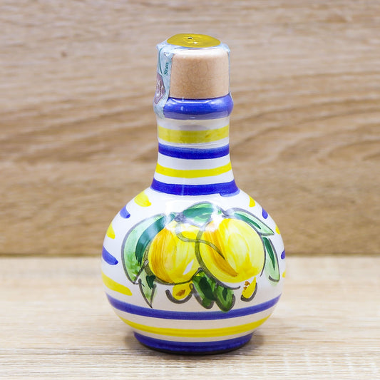 Bottiglia Media Tonda Limoncello decoro Vietrese Il Borgo di Vietri