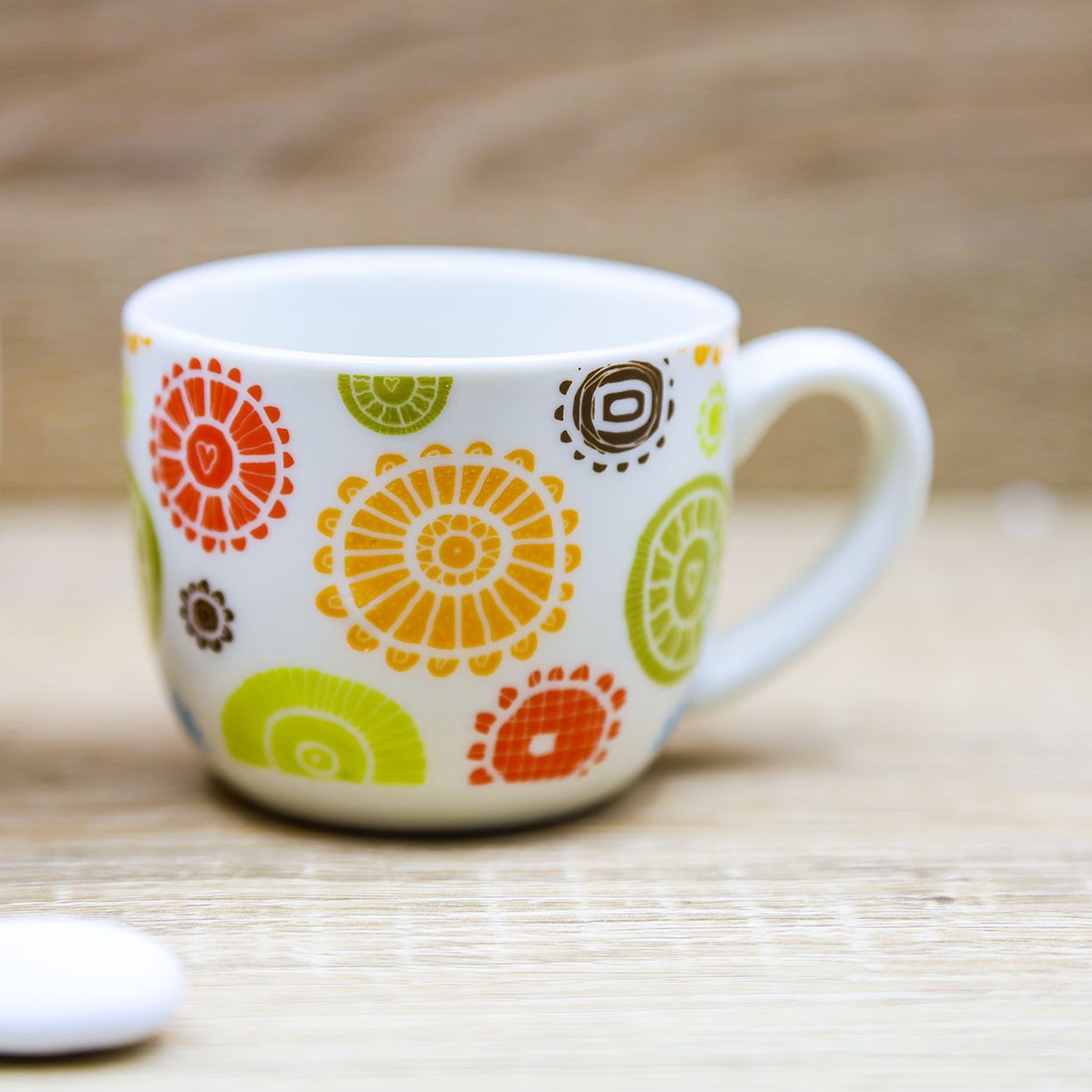 Set 2 Tazzine con Decori "Caffettino" Cuore Matto