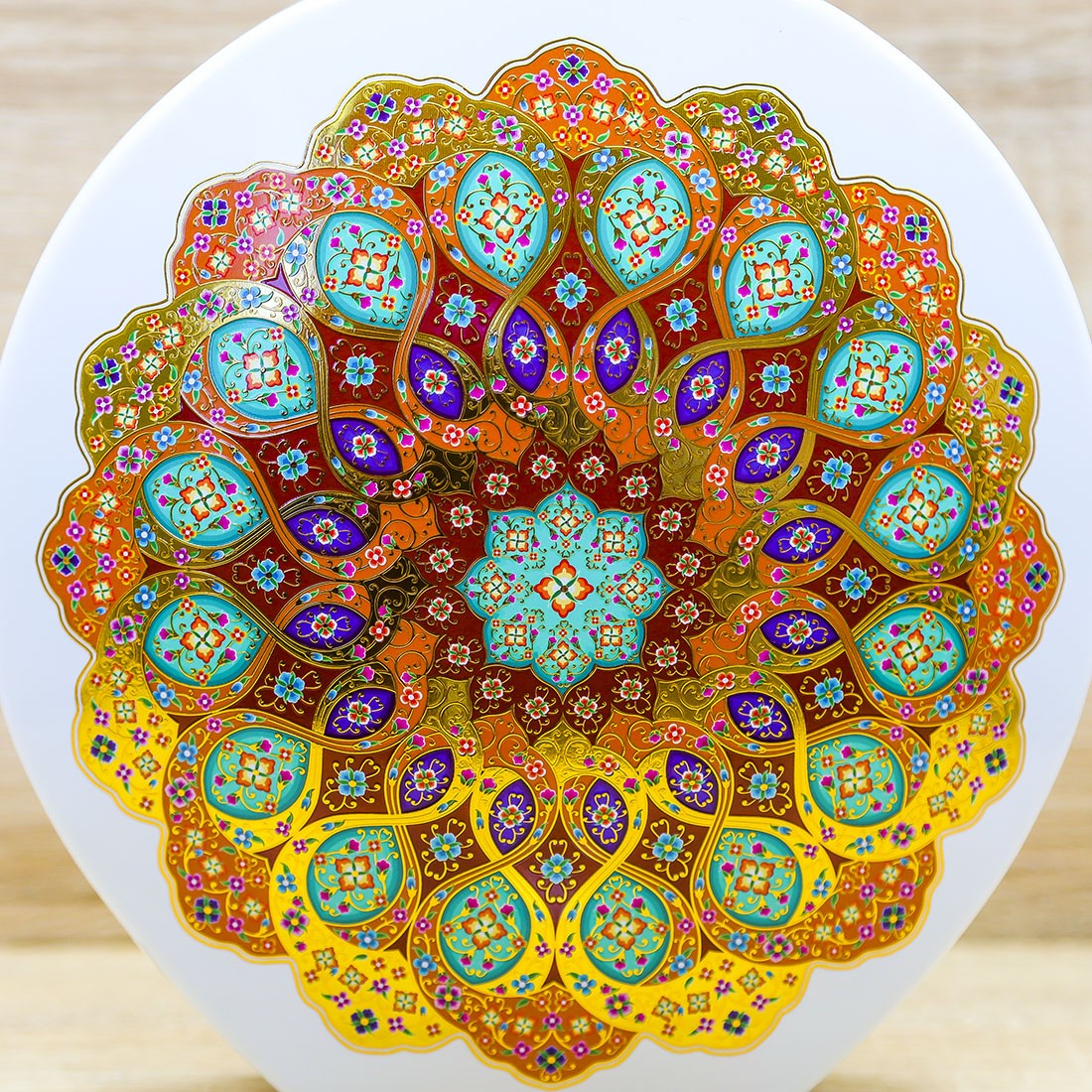 Vaso Tondo "Stelle di Persia" Cuore Matto