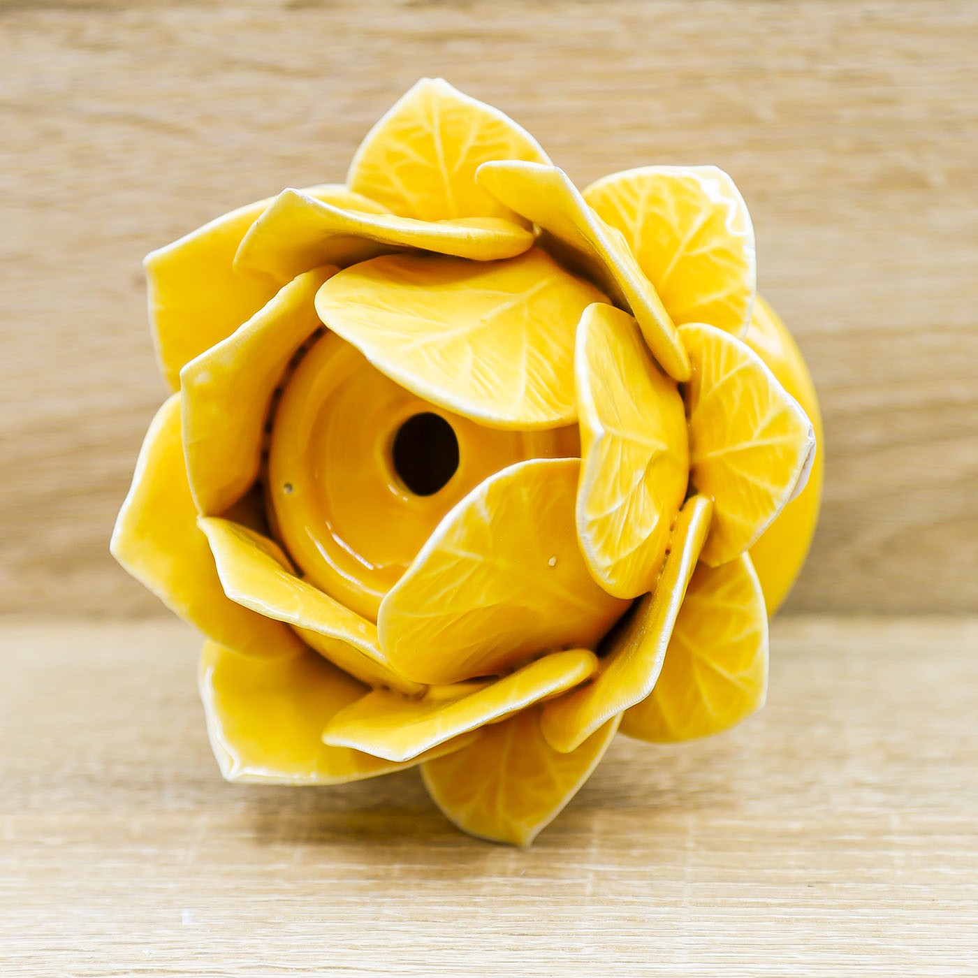 Portacandele Fiore Giallo Pienne Design