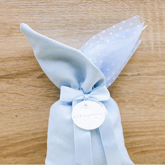 Sacchetto Azzurro Pois Medio "Boy" Claraluna