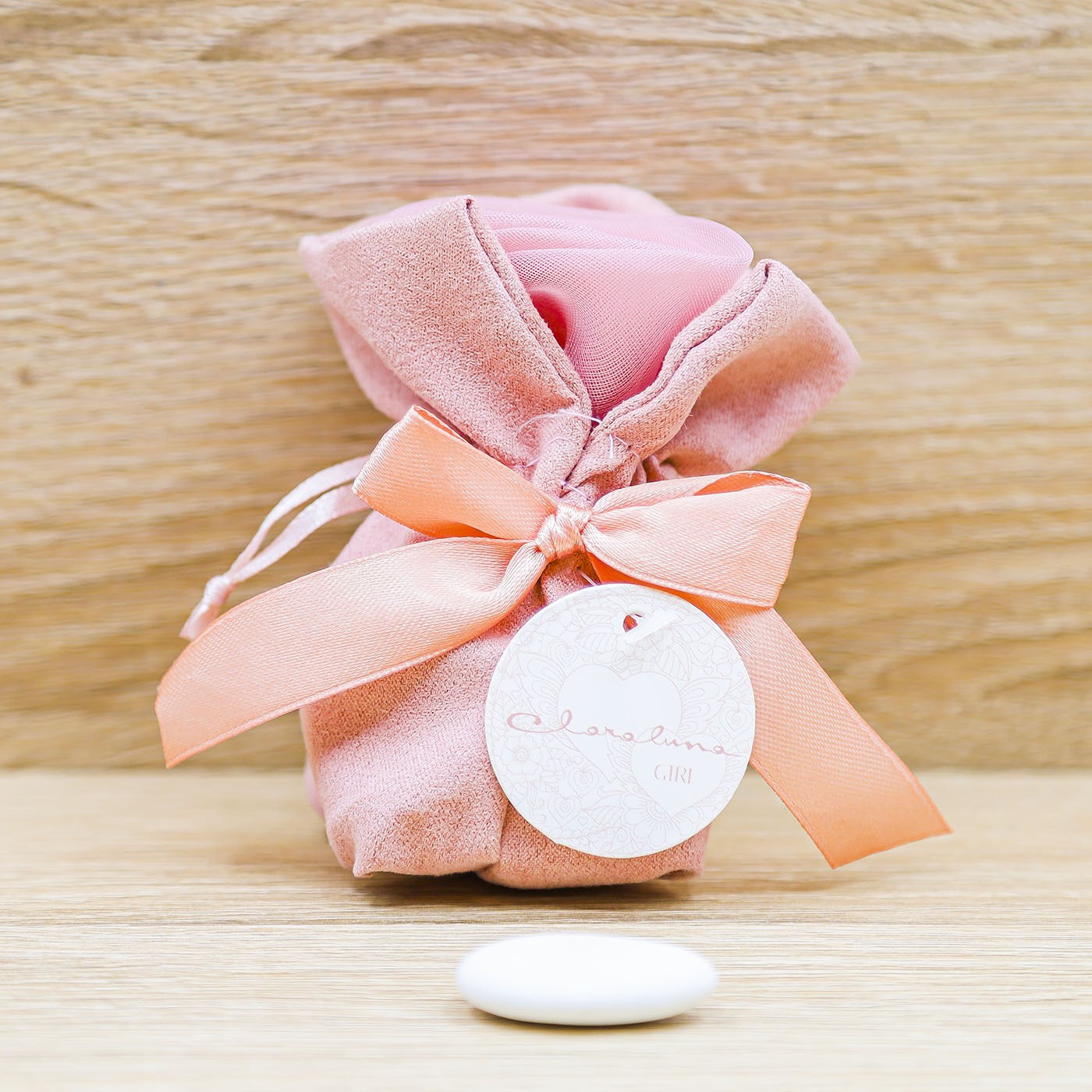 Sacchetto Rosa con Rosa Piccolo "Girl" Claraluna