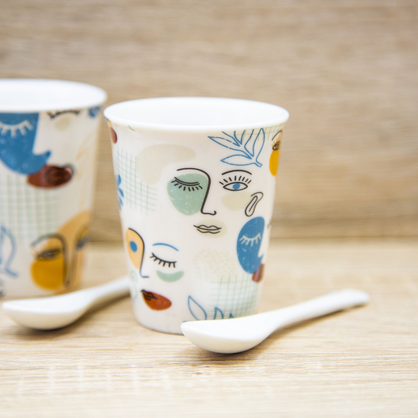 Set Tazzine con Volti Enesco