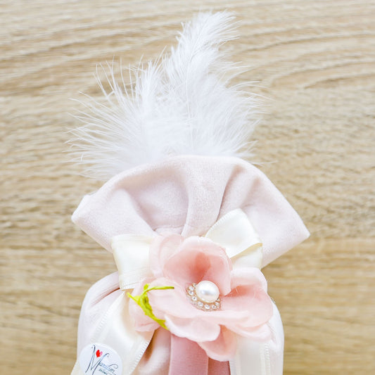 Sacchetto Base Tonda con Piume Marilyn Rome