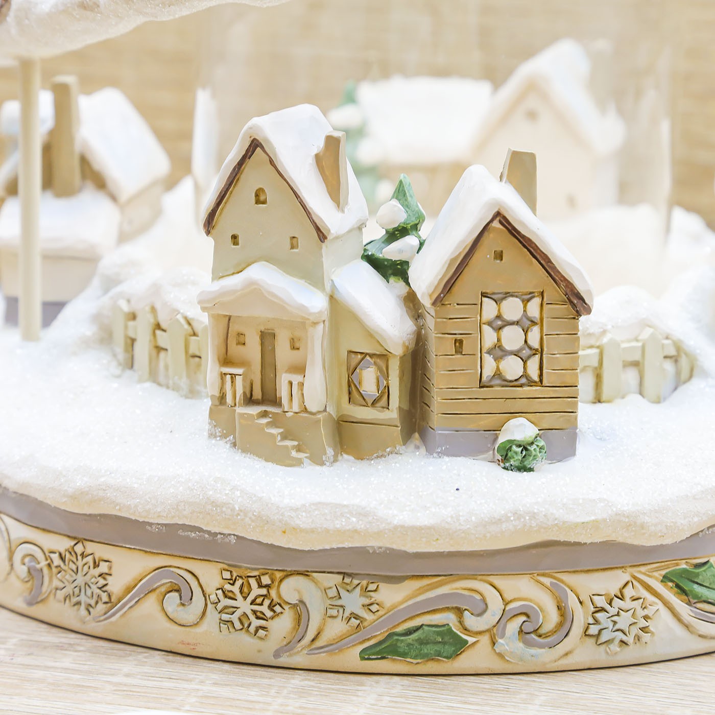 Portacandela con Babbo Natale su Slitta Enesco