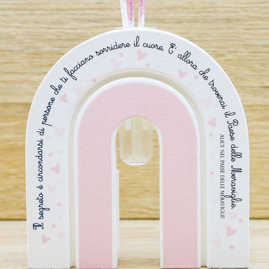 Profumatore Arcobaleno Rosa con Frase Claraluna