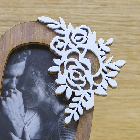 Portafoto Cuore Floreale Claraluna