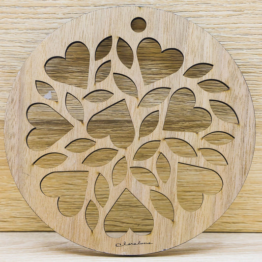 Sottopentola con Cuori Claraluna