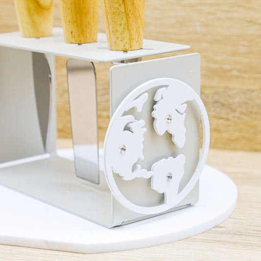 Porta Coltelli e Tagliere Maappamondo Negó