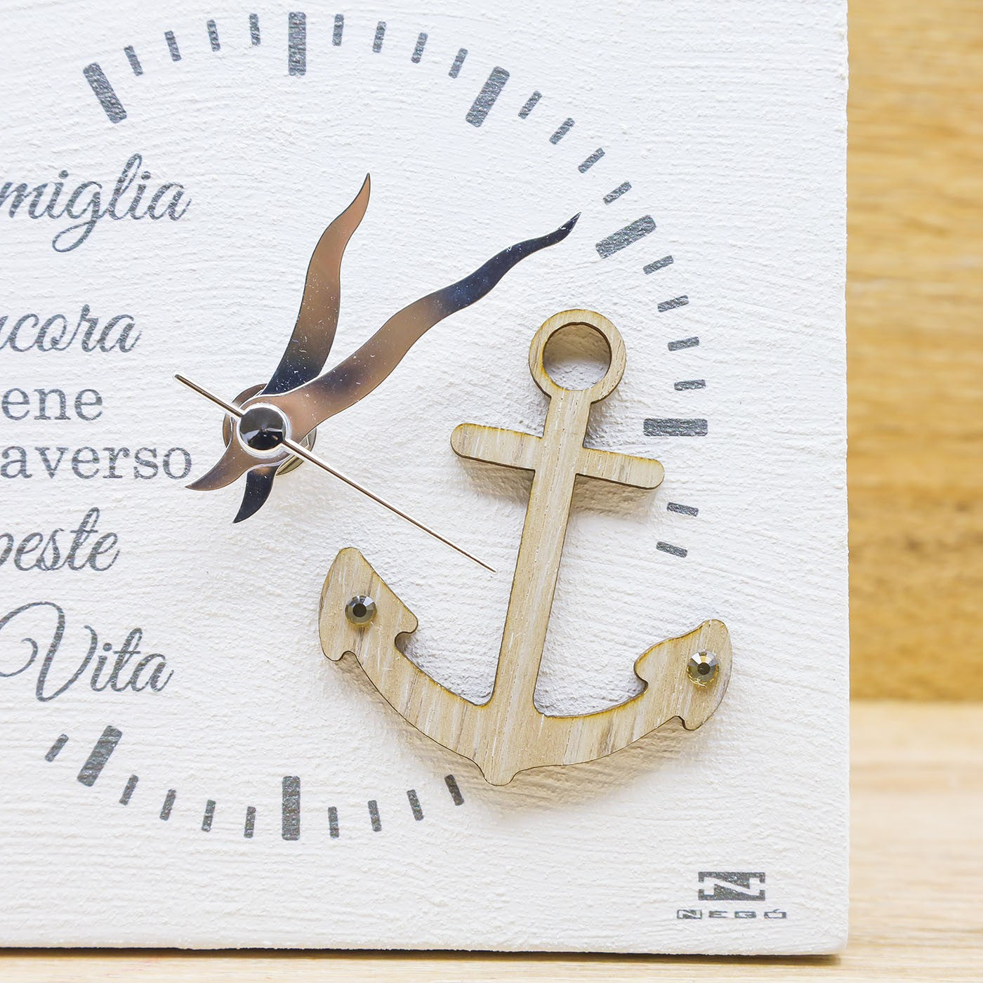 Orologio Grande "Famiglia" con Ancora Negó