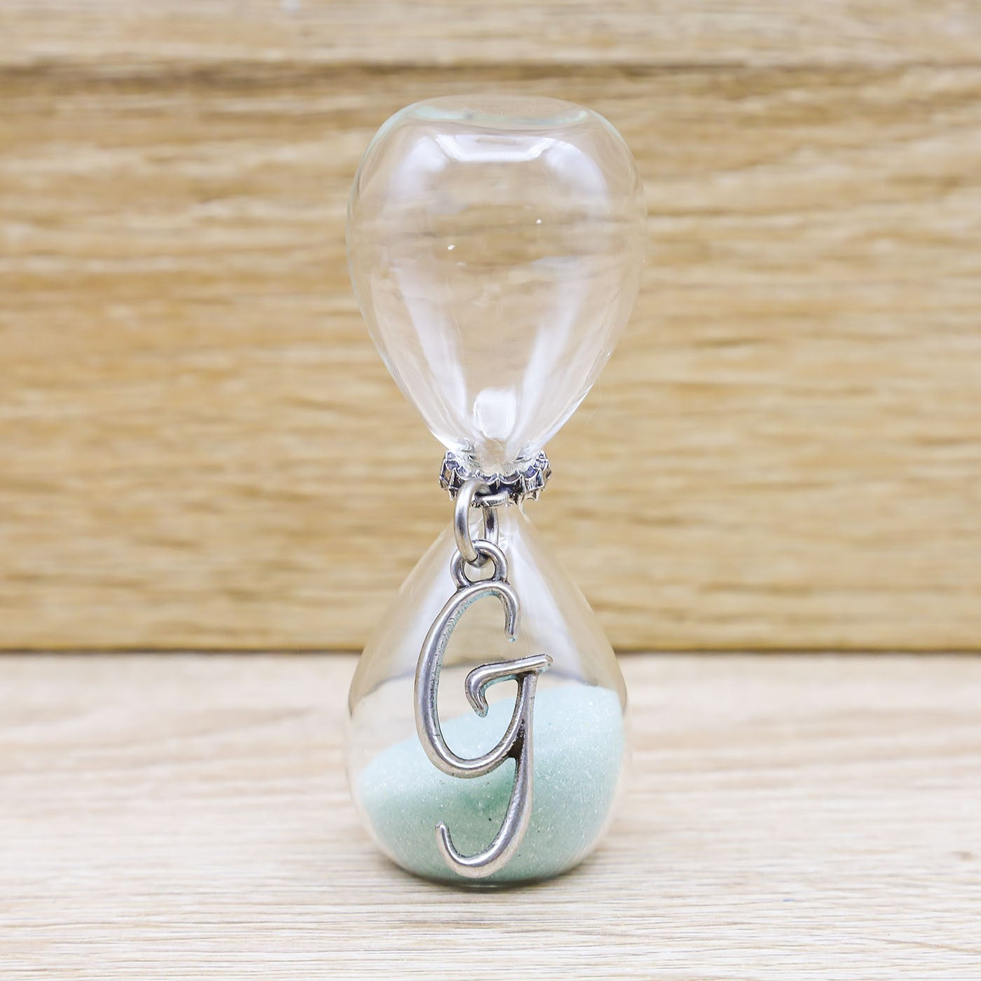 Clessidra Sabbia Verde con Lettera Personalizzata Tabor