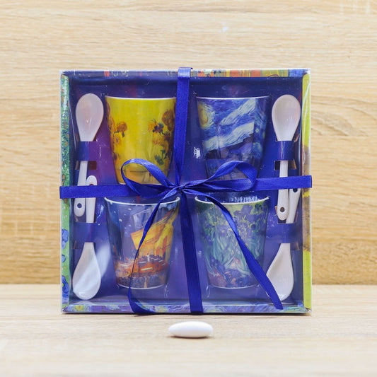 Set 4 Tazze Caffè Van Gogh Enesco