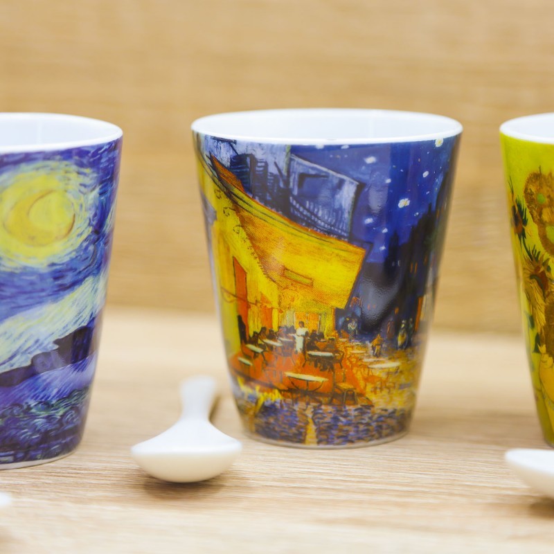 Set 4 Tazze Caffè Van Gogh Enesco