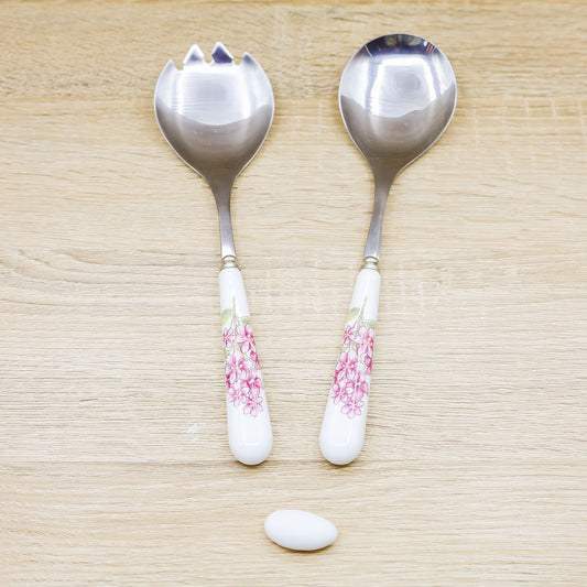 Set Posate Insalata con Fiori Encantada