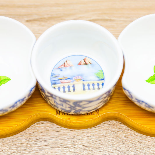 Antipastiera 3 Ciotole "Linea Capri" Madrhélen