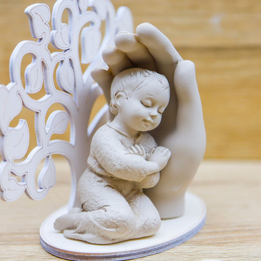 Mano Protettrice con Bimbo e Albero della Vita