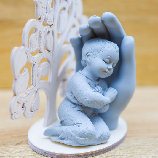 Mano Protettrice con Bimbo e Albero della Vita