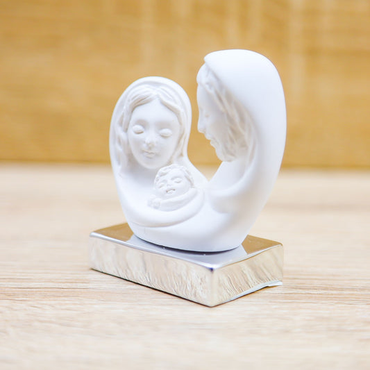 Sacra Famiglia Piccola Base Argento Lully Argenti