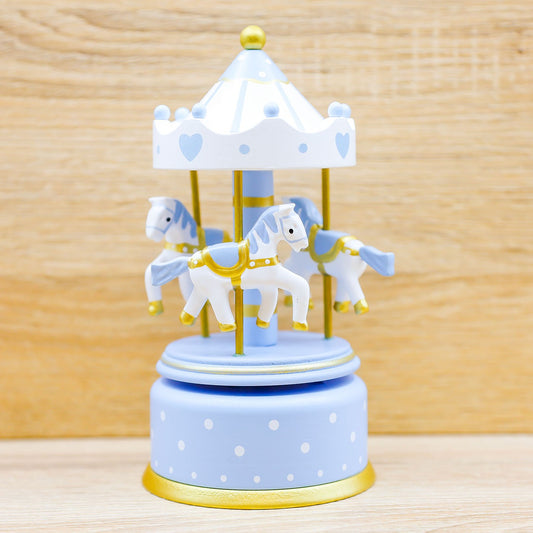 Carillon Giostra Azzurro e Bianco Encantada
