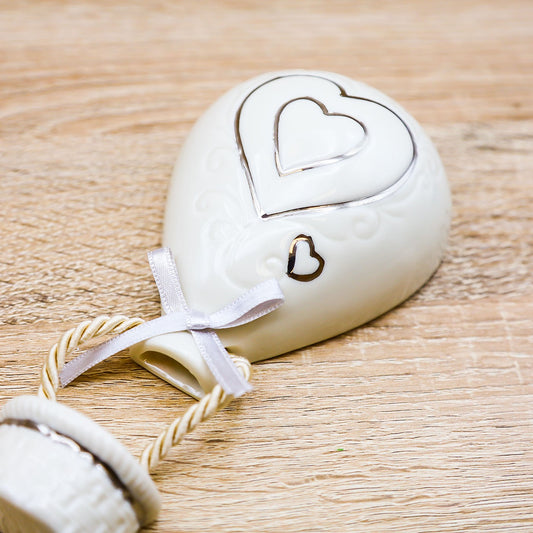 Mongolfiera con Cuore Bianco Pienne Design