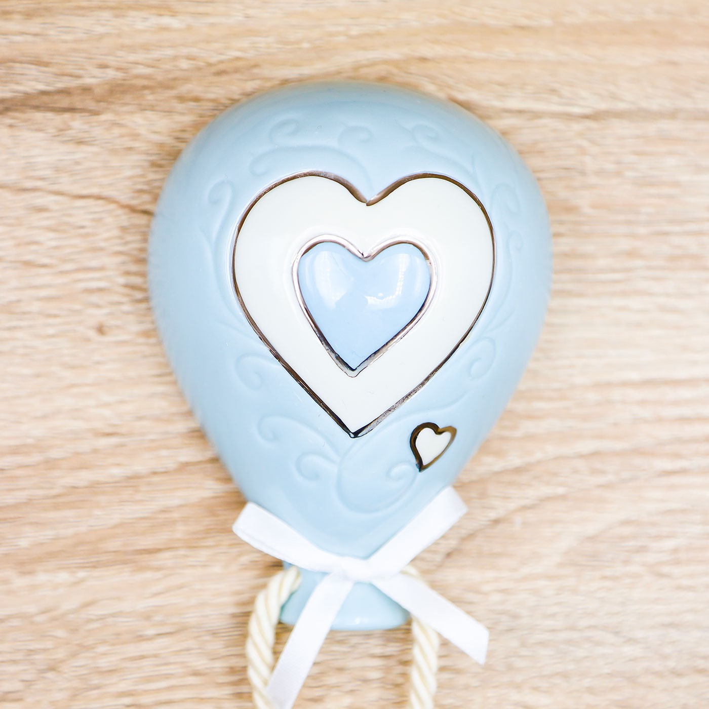 Mongolfiera Celeste con Cuore Pienne Design