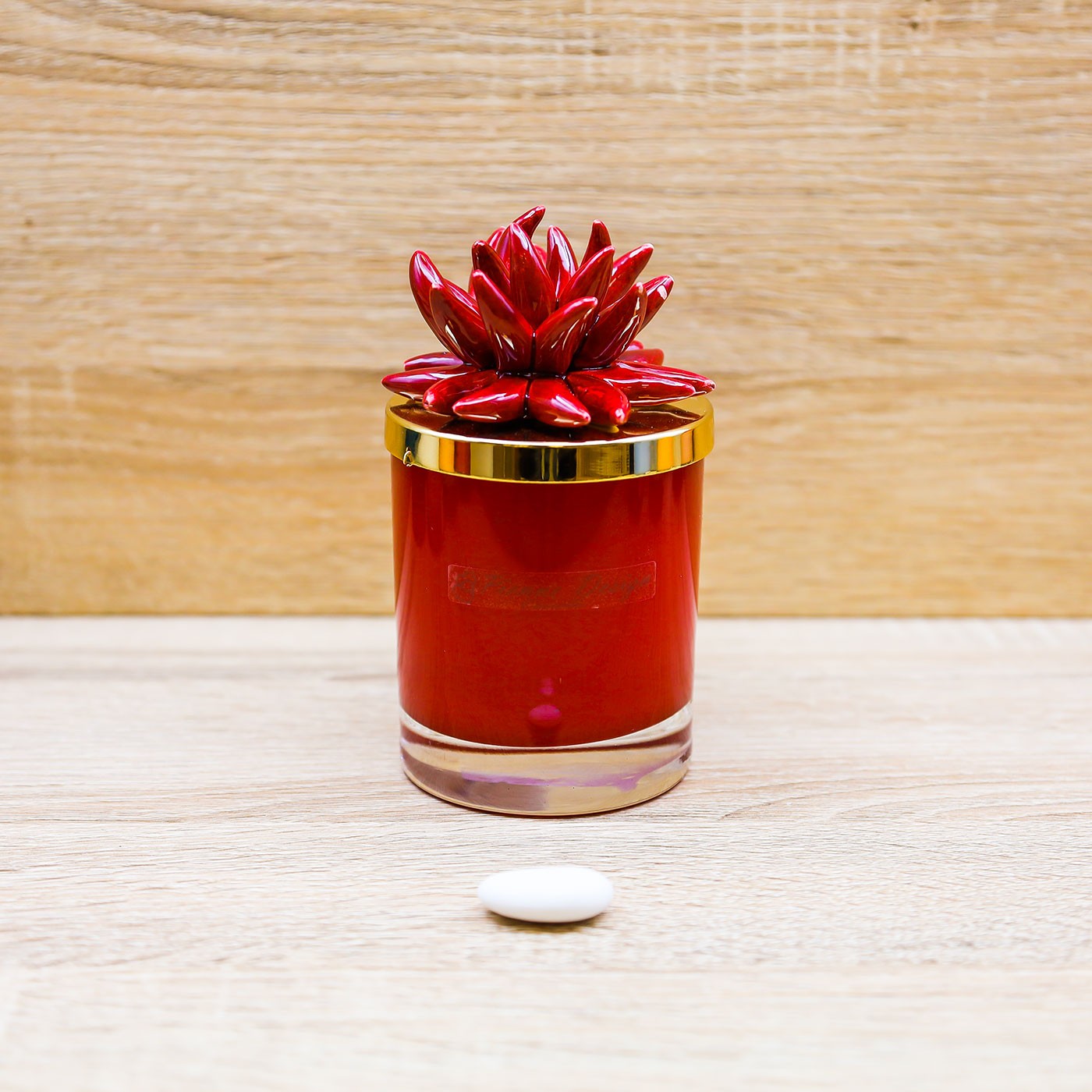 Candela Profumata con Riccio Rosso Pienne Design