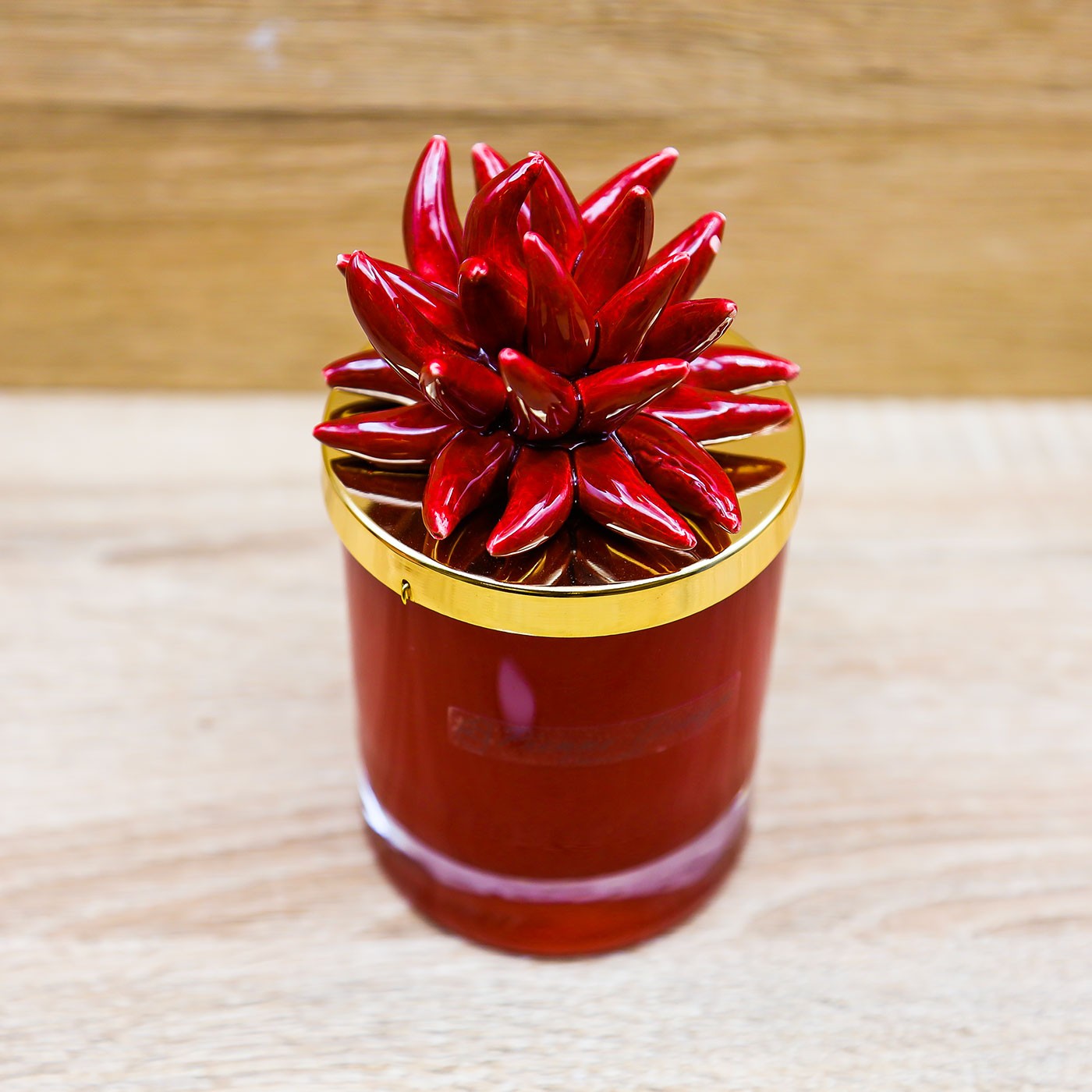 Candela Profumata con Riccio Rosso Pienne Design