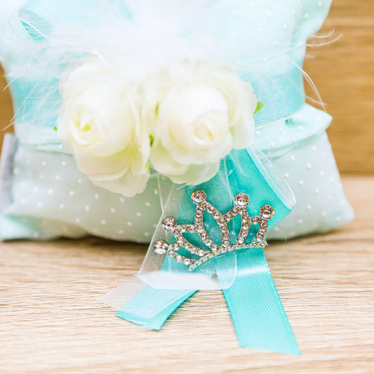 Sacchetto Pochette con Piume, Fiori e Sali Profumati