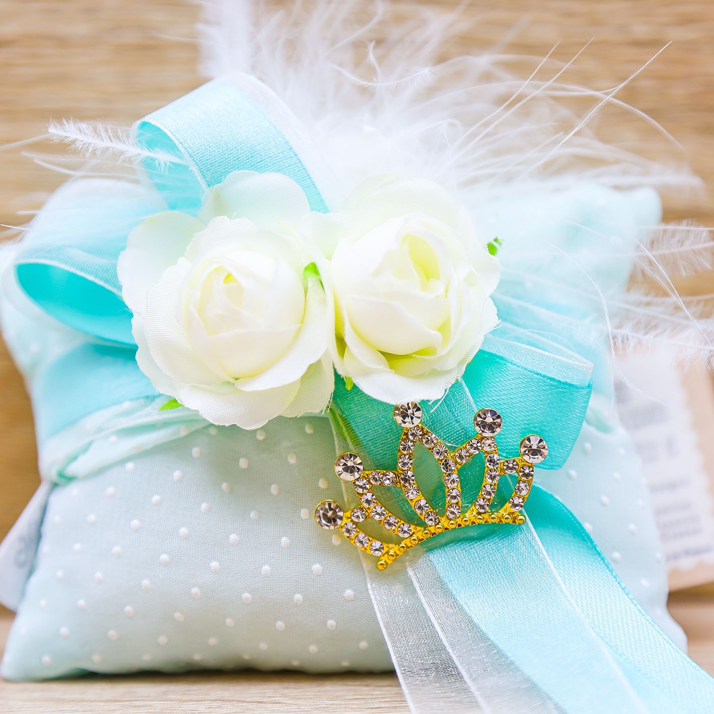 Sacchetto Pochette con Piume, Fiori e Sali Profumati