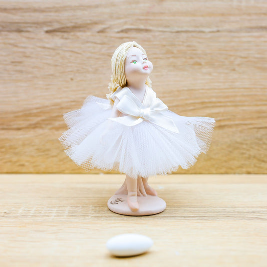 Ballerina con Abito Bianco Averla Bomboniere