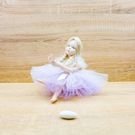 Bambola con Abito Lilla Averla Bomboniere