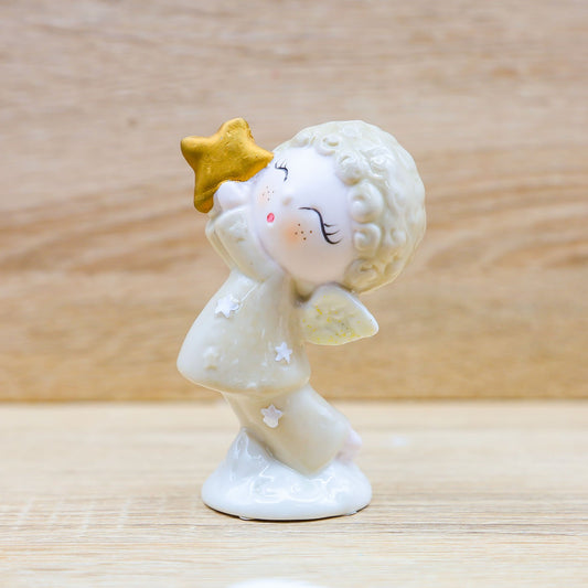 Angioletto Maschio Beige con Stella Oro Claraluna