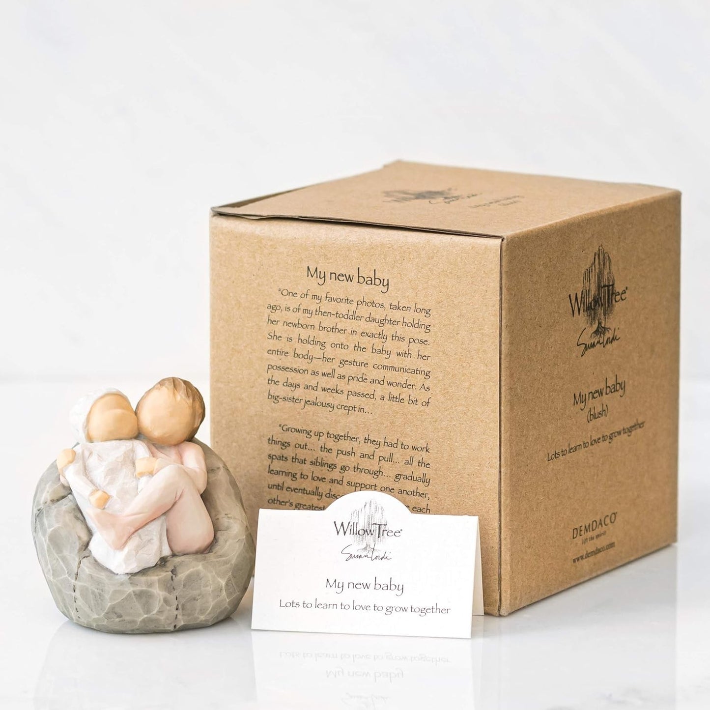Statuina Neonato e Sorella Willow Tree