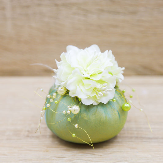 Sacchetto Verde con Perle