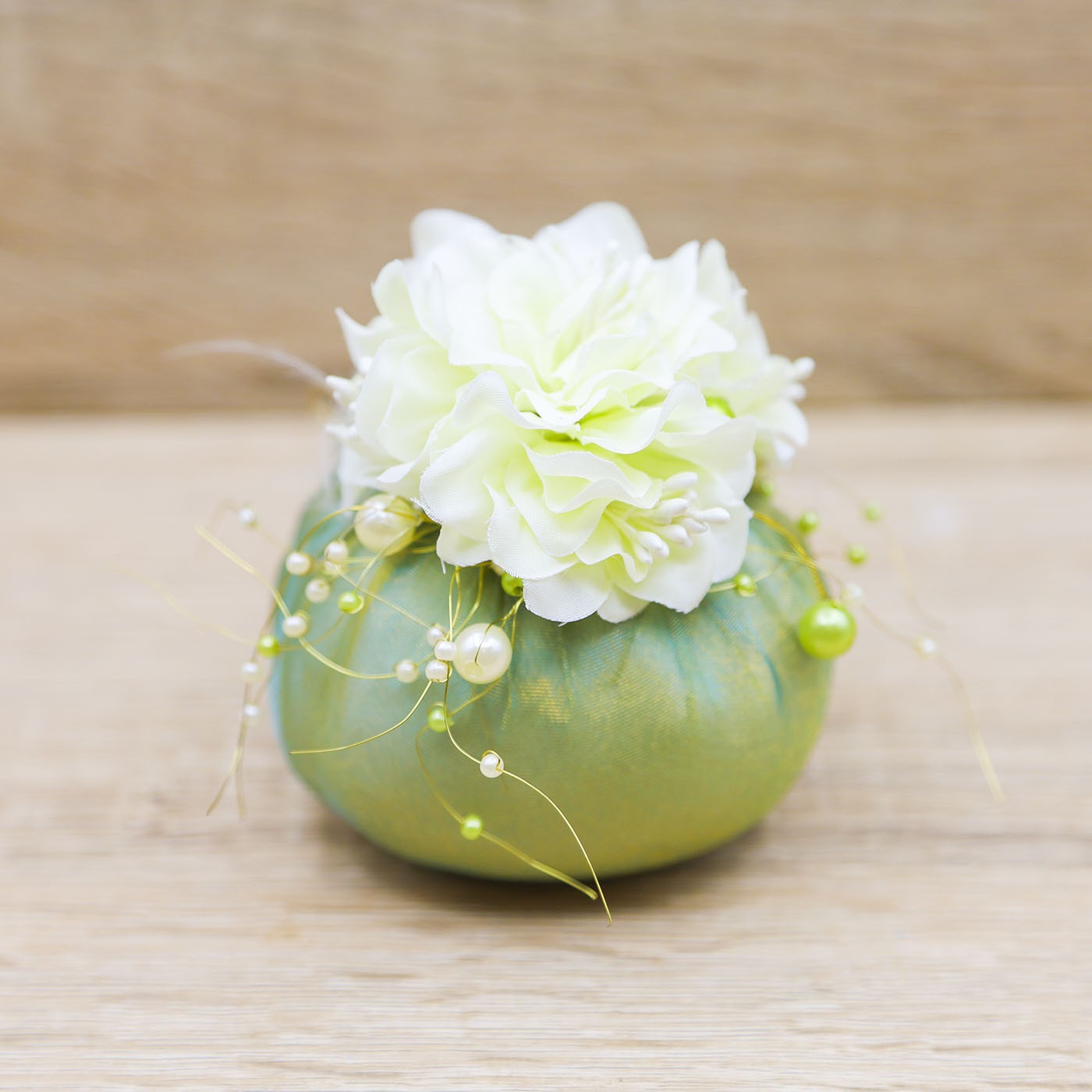 Sacchetto Verde con Perle