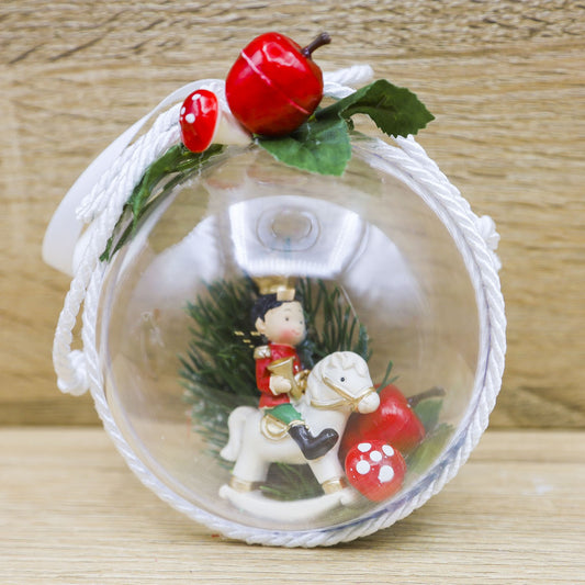 Palla di Natale Media con Schiaccianoci