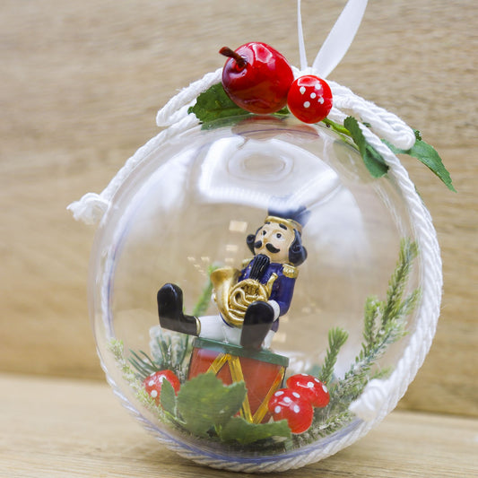 Palla di Natale Grande con Schiaccianoci