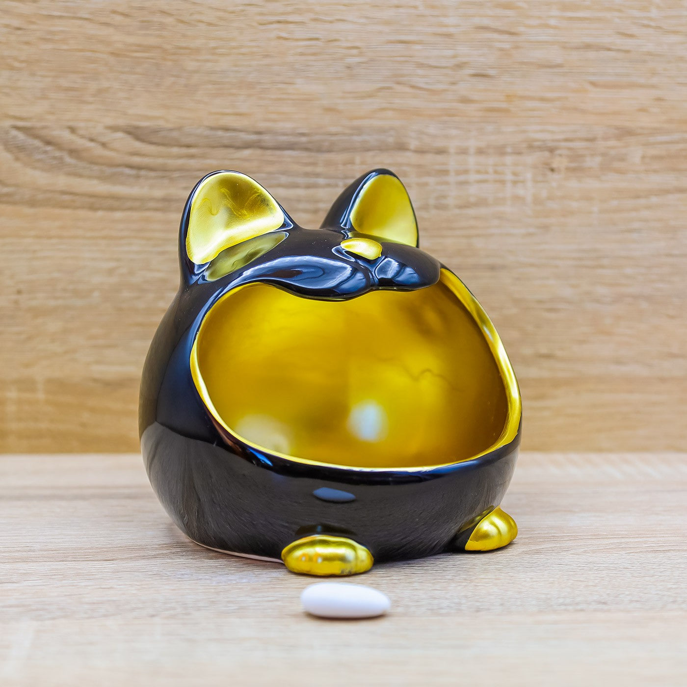 Gatto Nero Svuotatasche Grande Cuore Matto
