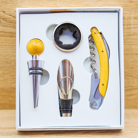 Set Vino Bamboo Cuore Matto