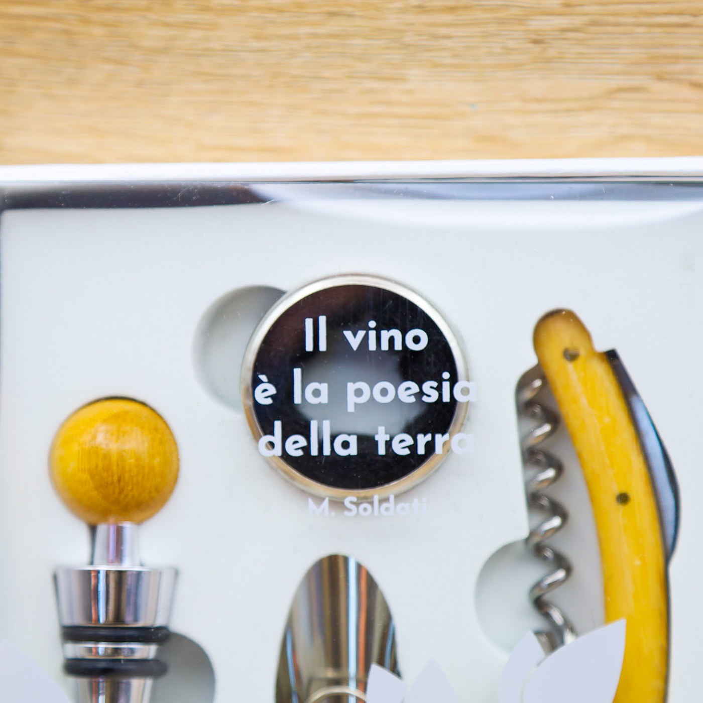 Set Vino Bamboo Cuore Matto