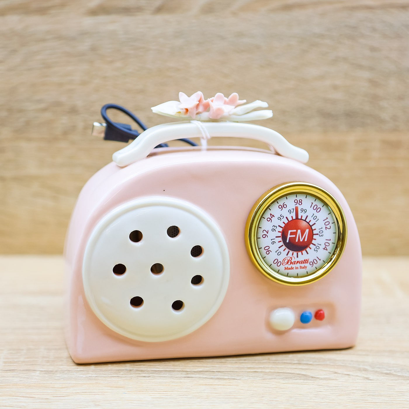 Radio Cassa Bluetooth Porcellana Rosa