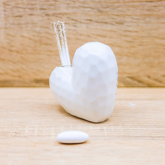 Profumatore Piccolo Cuore Bianco Claraluna