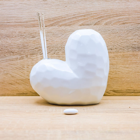 Profumatore Grande Cuore Bianco Claraluna