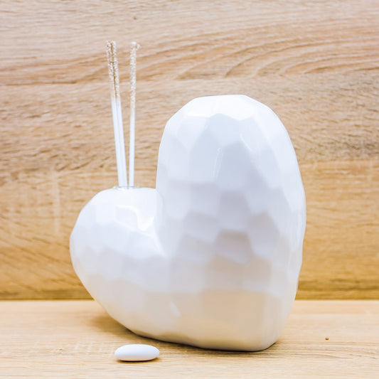 Profumatore Grande Cuore Bianco Claraluna