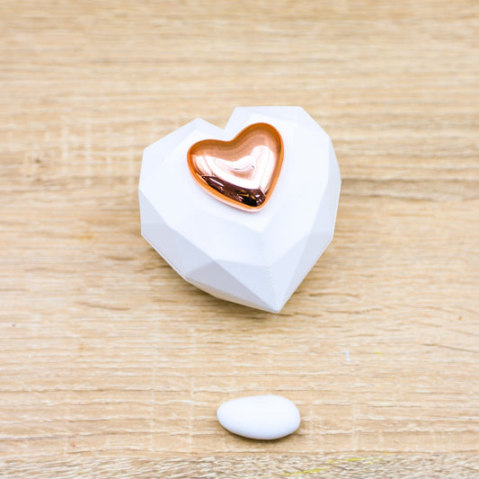 Scatolina Cuore Oro Rosa Claraluna