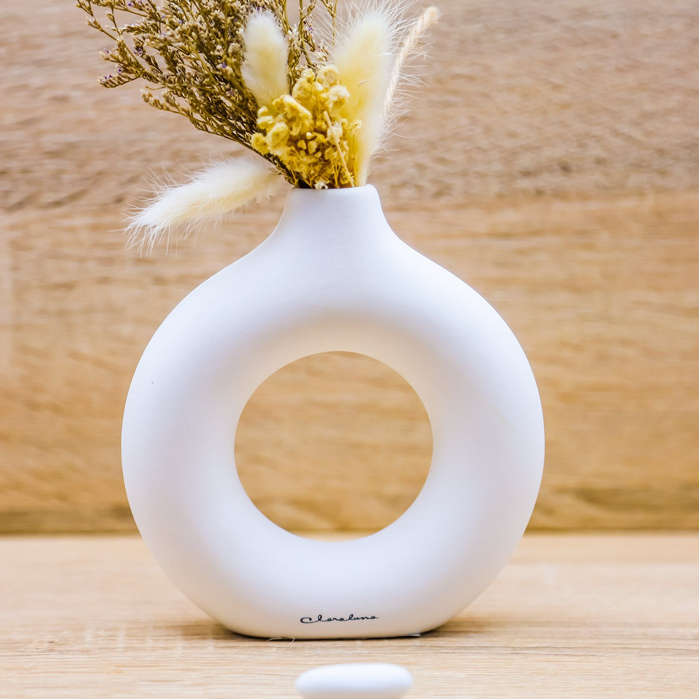 Vaso con Pampas Claraluna