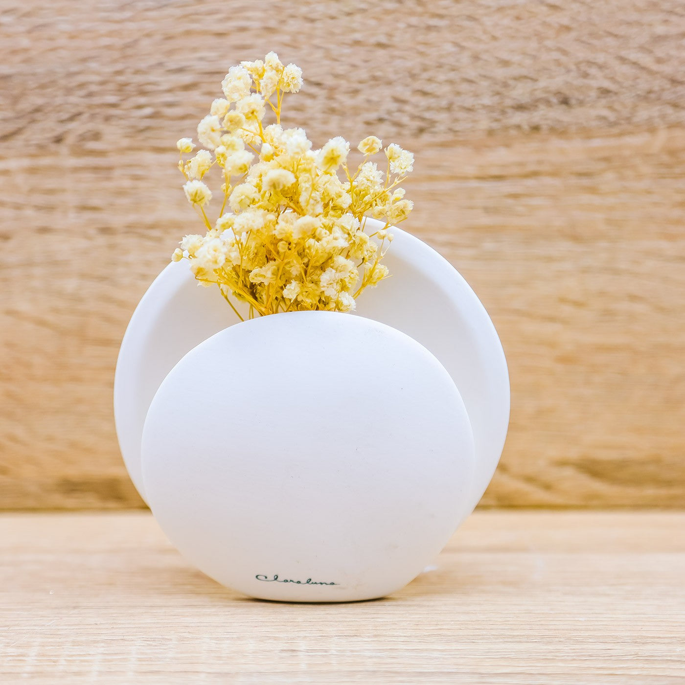 Vaso Tondo con Fiori Claraluna